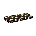 Skull Fried Egg And Bacon Pattern Print Piano Keyboard Cover