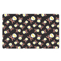 Skull Fried Egg And Bacon Pattern Print Polyester Doormat
