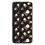 Skull Fried Egg And Bacon Pattern Print Refrigerator Handle Covers