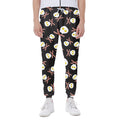 Skull Fried Egg And Bacon Pattern Print Joggers
