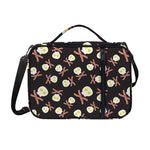Skull Fried Egg And Bacon Pattern Print Shoulder Strap Bible Bag
