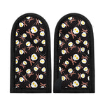 Skull Fried Egg And Bacon Pattern Print Skillet Handle Cover