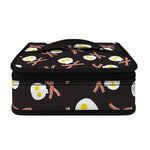 Skull Fried Egg And Bacon Pattern Print Small Lunch Bag