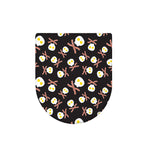 Skull Fried Egg And Bacon Pattern Print Toilet Lid Cover
