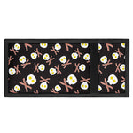Skull Fried Egg And Bacon Pattern Print Trifold Wallet