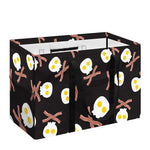 Skull Fried Egg And Bacon Pattern Print Utility Tote Bag