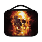 Skull In Flames Print Classic Bible Case