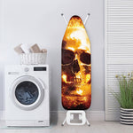 Skull In Flames Print Ironing Board Cover