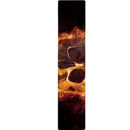 Skull In Flames Print Table Runner