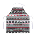 Skull Knitted Pattern Print Adjustable Apron