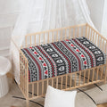 Skull Knitted Pattern Print Baby Crib Sheet