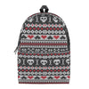 Skull Knitted Pattern Print Backpack