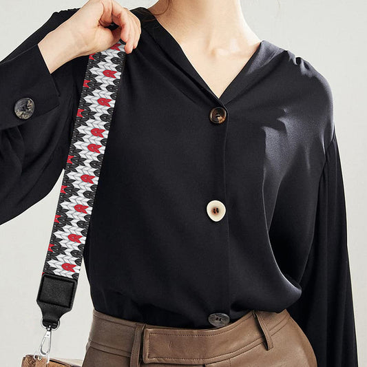 Skull Knitted Pattern Print Bag Strap