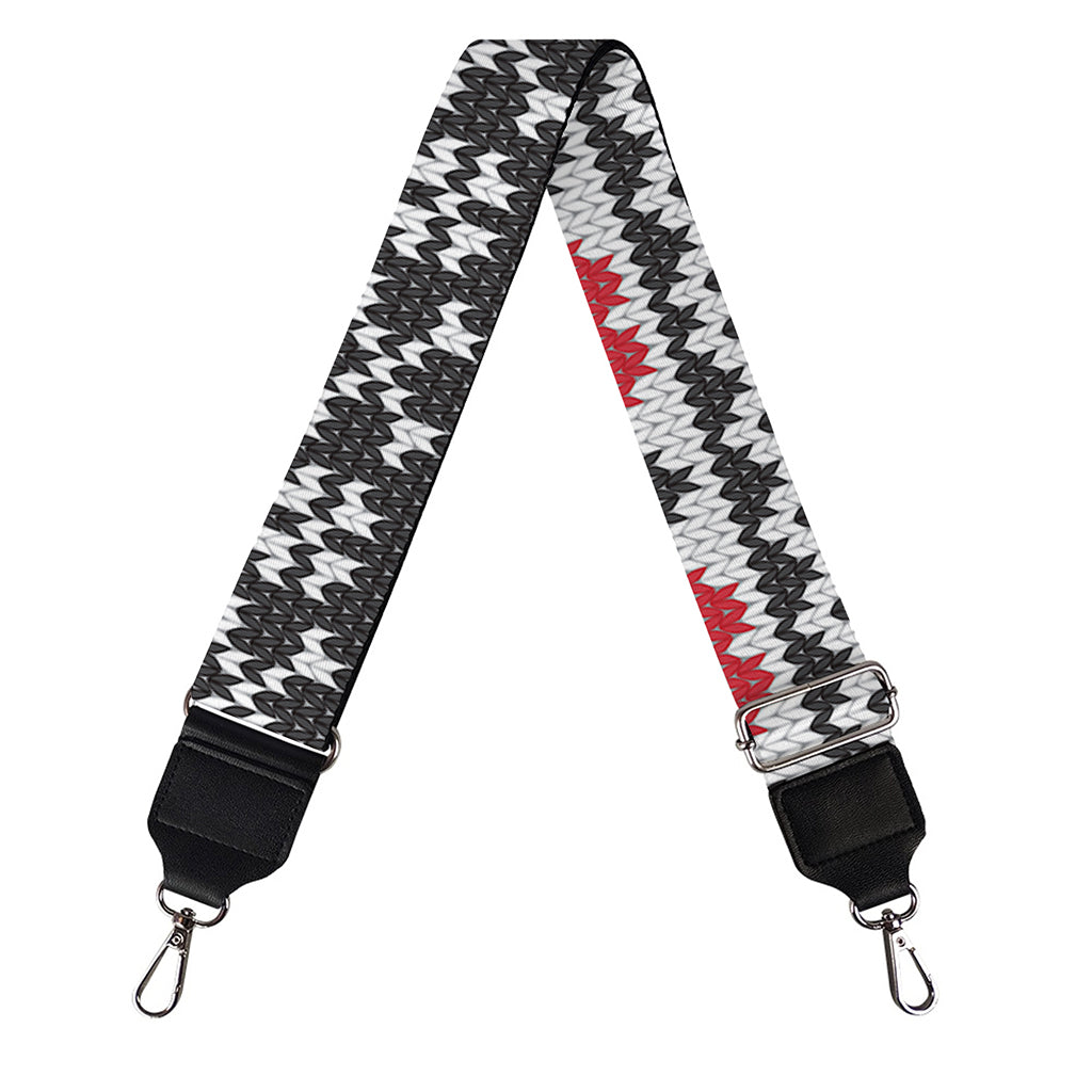 Skull Knitted Pattern Print Bag Strap