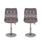 Skull Knitted Pattern Print Bar Stool Covers