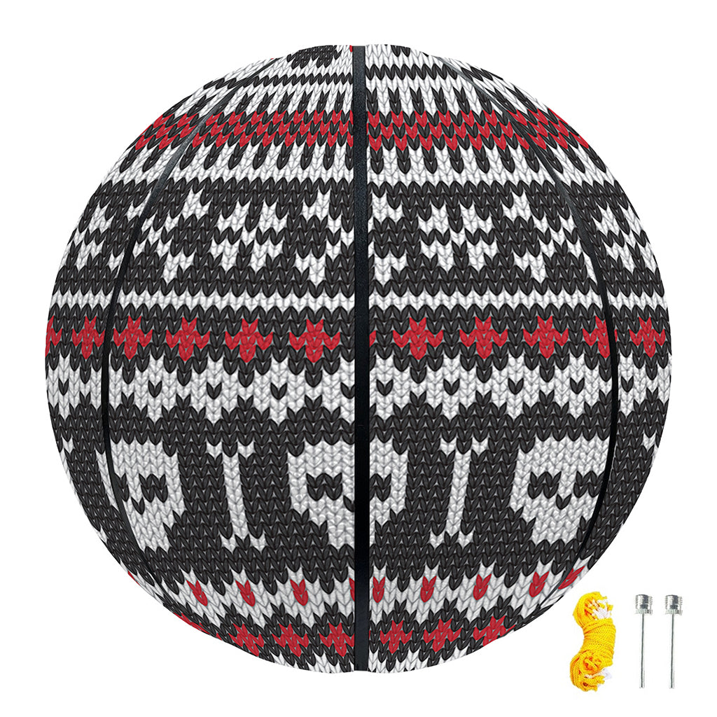 Skull Knitted Pattern Print Basketball