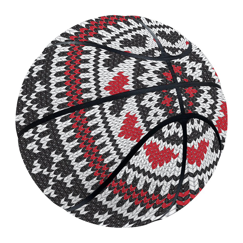 Skull Knitted Pattern Print Basketball