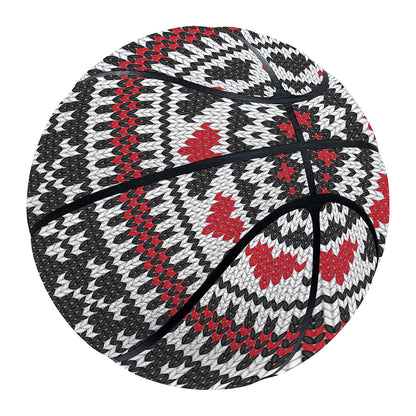 Skull Knitted Pattern Print Basketball