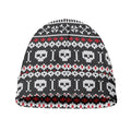 Skull Knitted Pattern Print Beanie