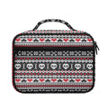 Skull Knitted Pattern Print Briefcase Bible Bag