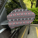 Skull Knitted Pattern Print Car Side Mirror Covers