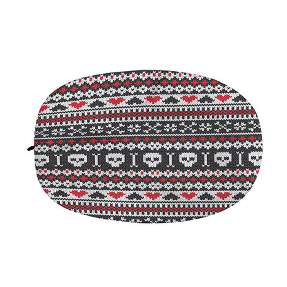 Skull Knitted Pattern Print Car Side Mirror Covers
