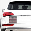 Skull Knitted Pattern Print Car Sticker
