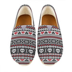 Skull Knitted Pattern Print Casual Shoes