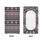 Skull Knitted Pattern Print Changing Pad Cover