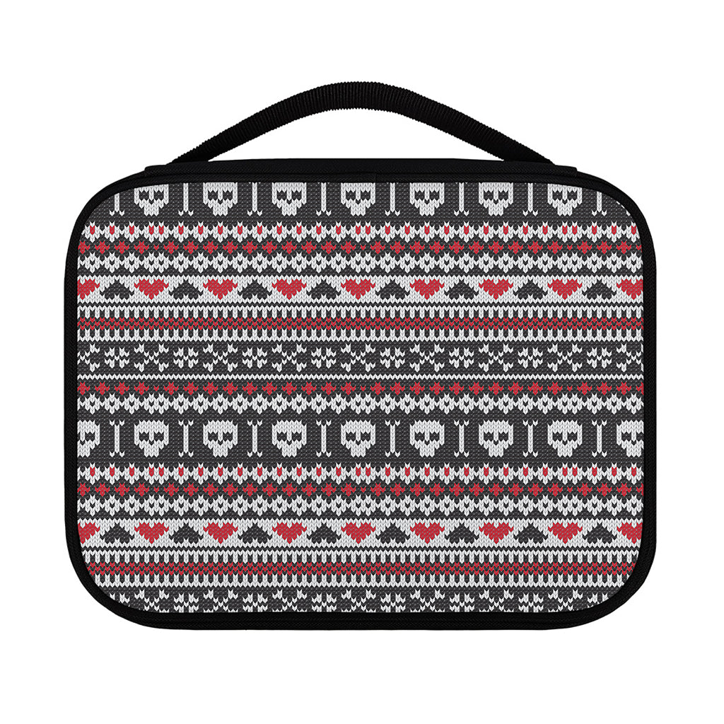 Skull Knitted Pattern Print Classic Bible Case