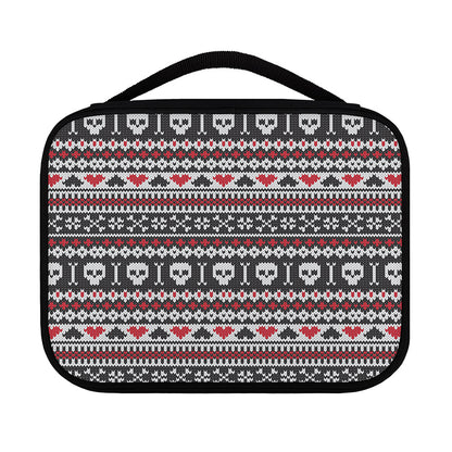 Skull Knitted Pattern Print Classic Bible Case