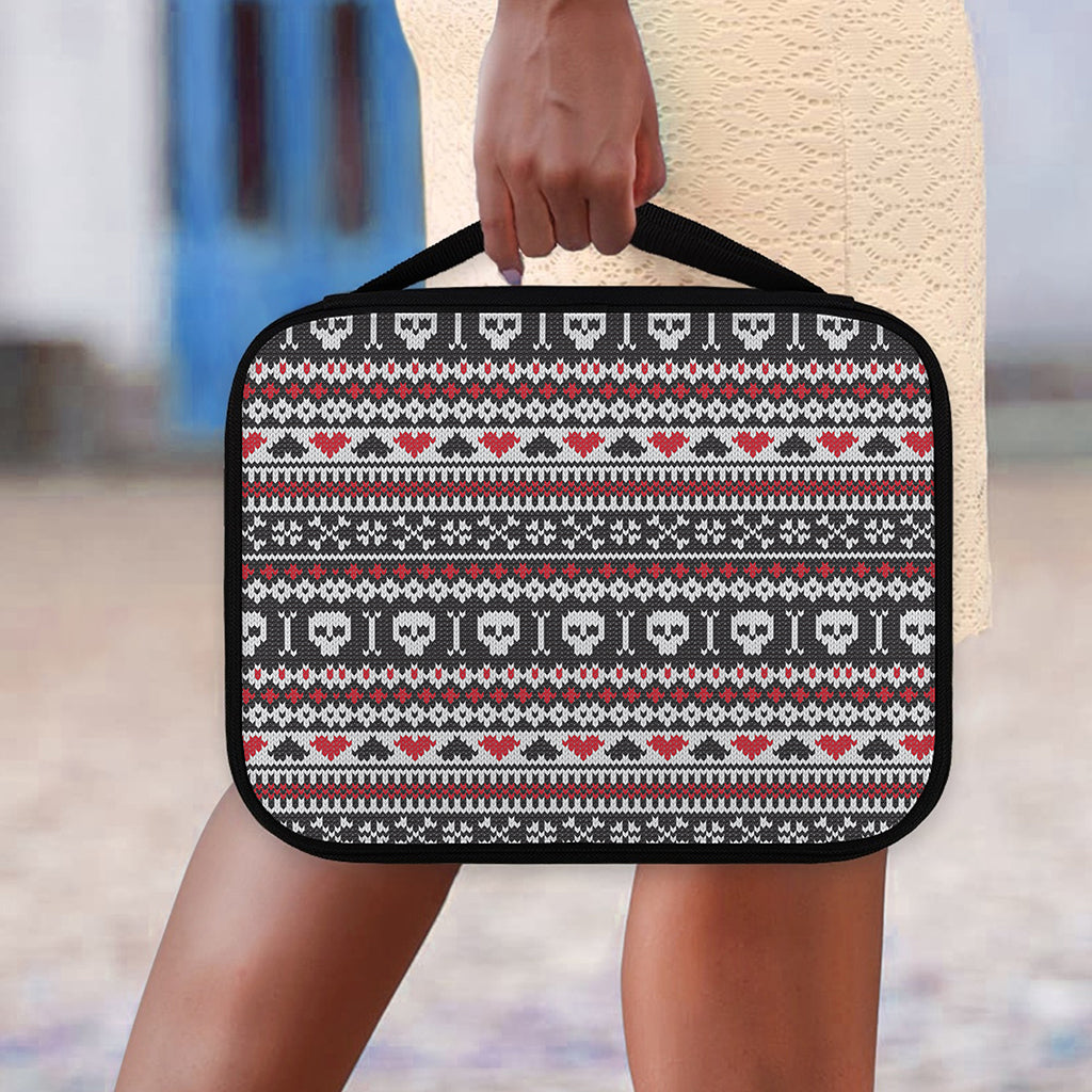 Skull Knitted Pattern Print Classic Bible Case