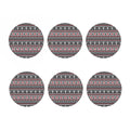 Skull Knitted Pattern Print Coaster Set