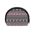 Skull Knitted Pattern Print Coin Purse