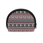 Skull Knitted Pattern Print Coin Purse
