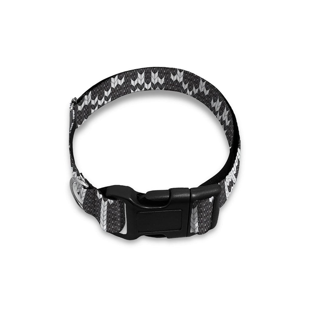 Skull Knitted Pattern Print Dog Collar