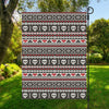 Skull Knitted Pattern Print Garden Flag