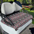 Skull Knitted Pattern Print Golf Cart Seat Cover