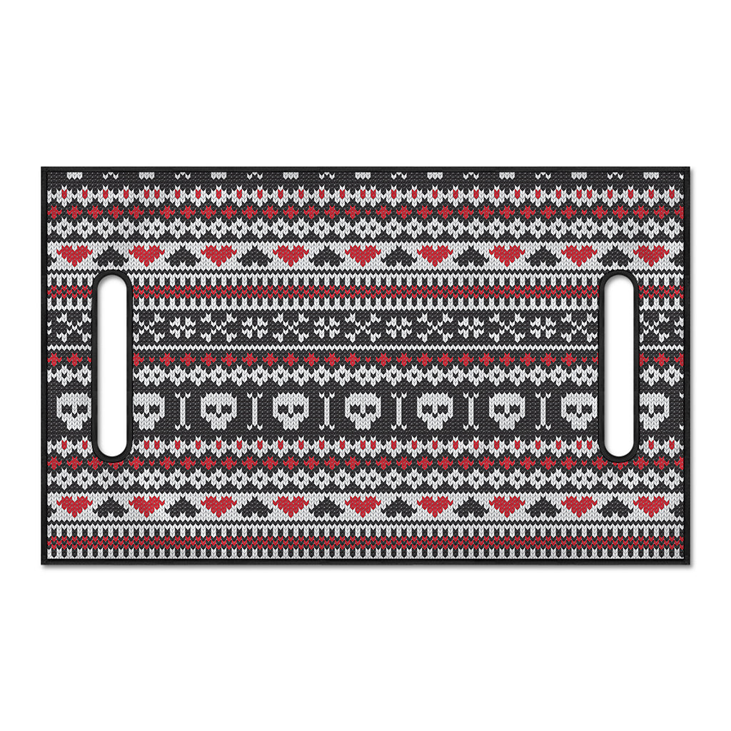 Skull Knitted Pattern Print Golf Cart Seat Cover