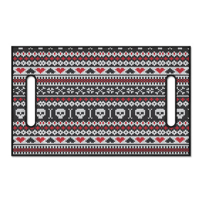 Skull Knitted Pattern Print Golf Cart Seat Cover