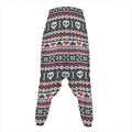 Skull Knitted Pattern Print Hammer Pants