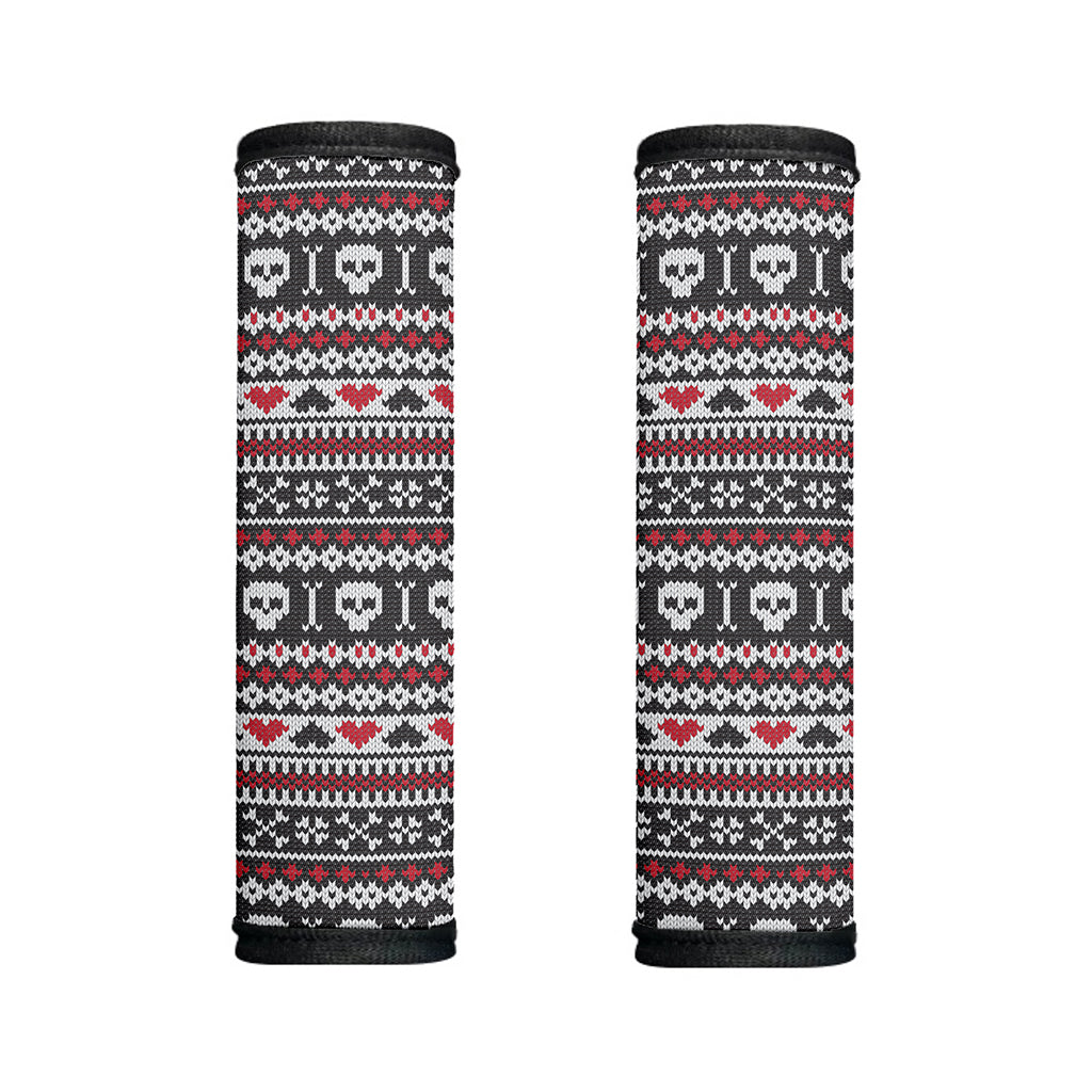 Skull Knitted Pattern Print Handle Covers