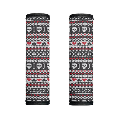 Skull Knitted Pattern Print Handle Covers