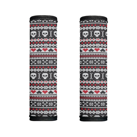 Skull Knitted Pattern Print Handle Covers