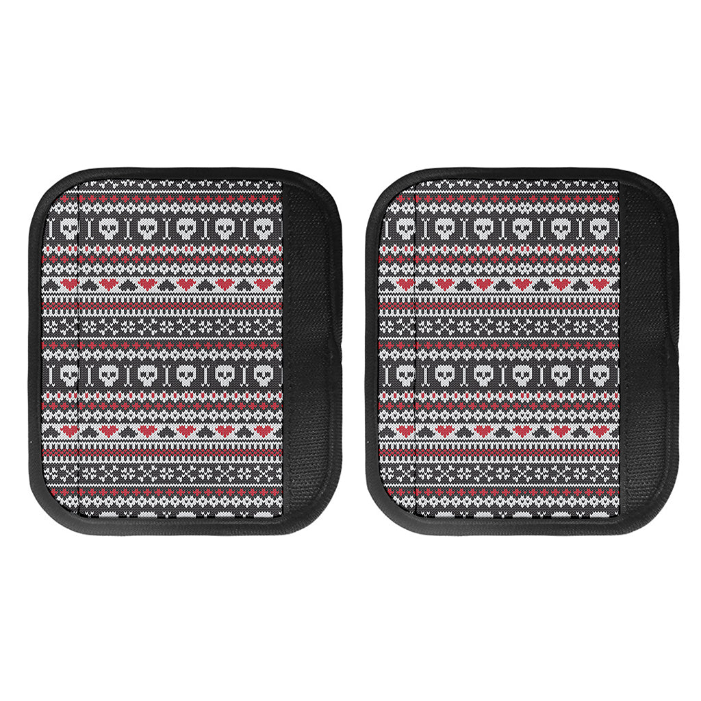 Skull Knitted Pattern Print Handle Covers