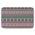 Skull Knitted Pattern Print Indoor Door Mat