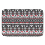 Skull Knitted Pattern Print Indoor Door Mat