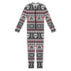 Skull Knitted Pattern Print Jumpsuit