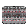 Skull Knitted Pattern Print Laptop Sleeve