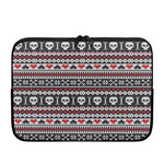 Skull Knitted Pattern Print Laptop Sleeve
